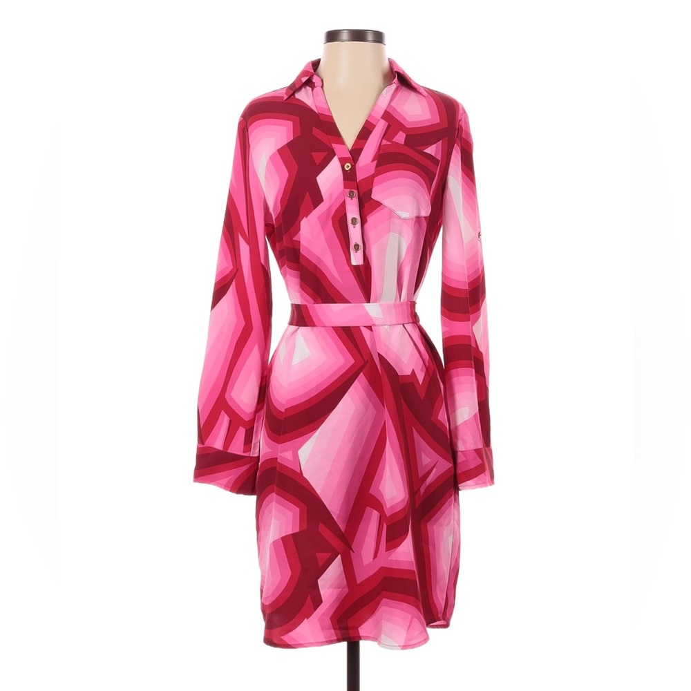 New York & Company Tie-Waist Shirt Dress